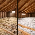 Attic insulation upgrade comparison