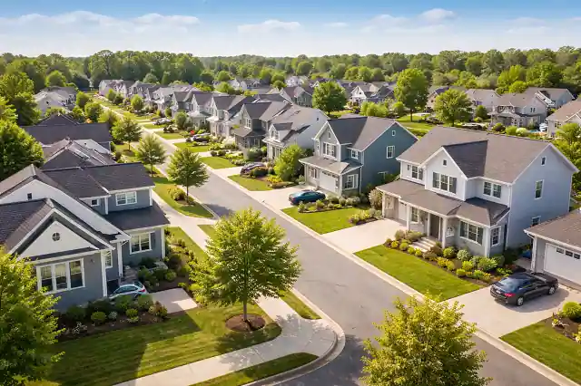 affordable housing neighborhood where first-time buyers purchase homes