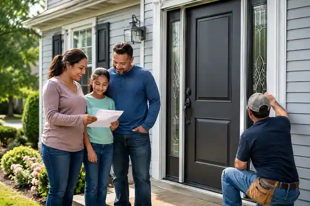 Delaware Door Replacement Grants For Low-Income Families in 2026 2 Low-income Delaware homeowner completing a door replacement with grant assistance