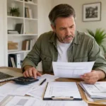 Homeowner preparing documents for a home repair grant application in 2026