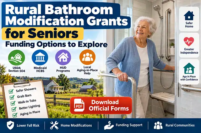 Rural bathroom modification grants for seniors for safer aging in place